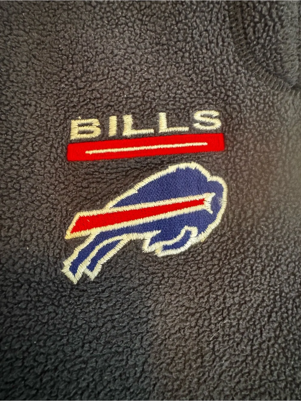 Buffalo Bills men’s fleece pants, navy XL